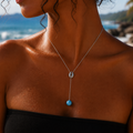 COWRRIE LARIMAR NECKLACE