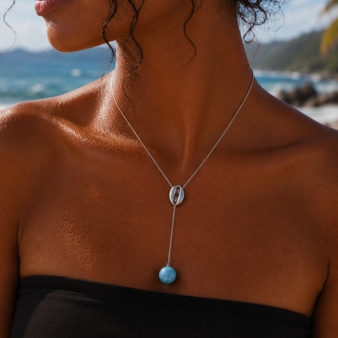 COLLIER LARIMAR CAURIS
