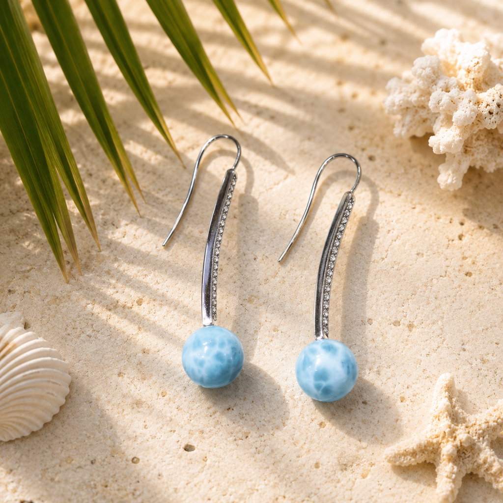 BLANCA LARIMAR DROP EARRINGS