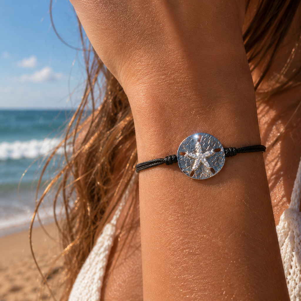 BRACELET SAND DOLLAR 18K WHITE GOLD