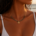 COLLIER HIBISCUS À FACETTES
