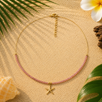 NATURAL STONE STARFISH NECKLACE