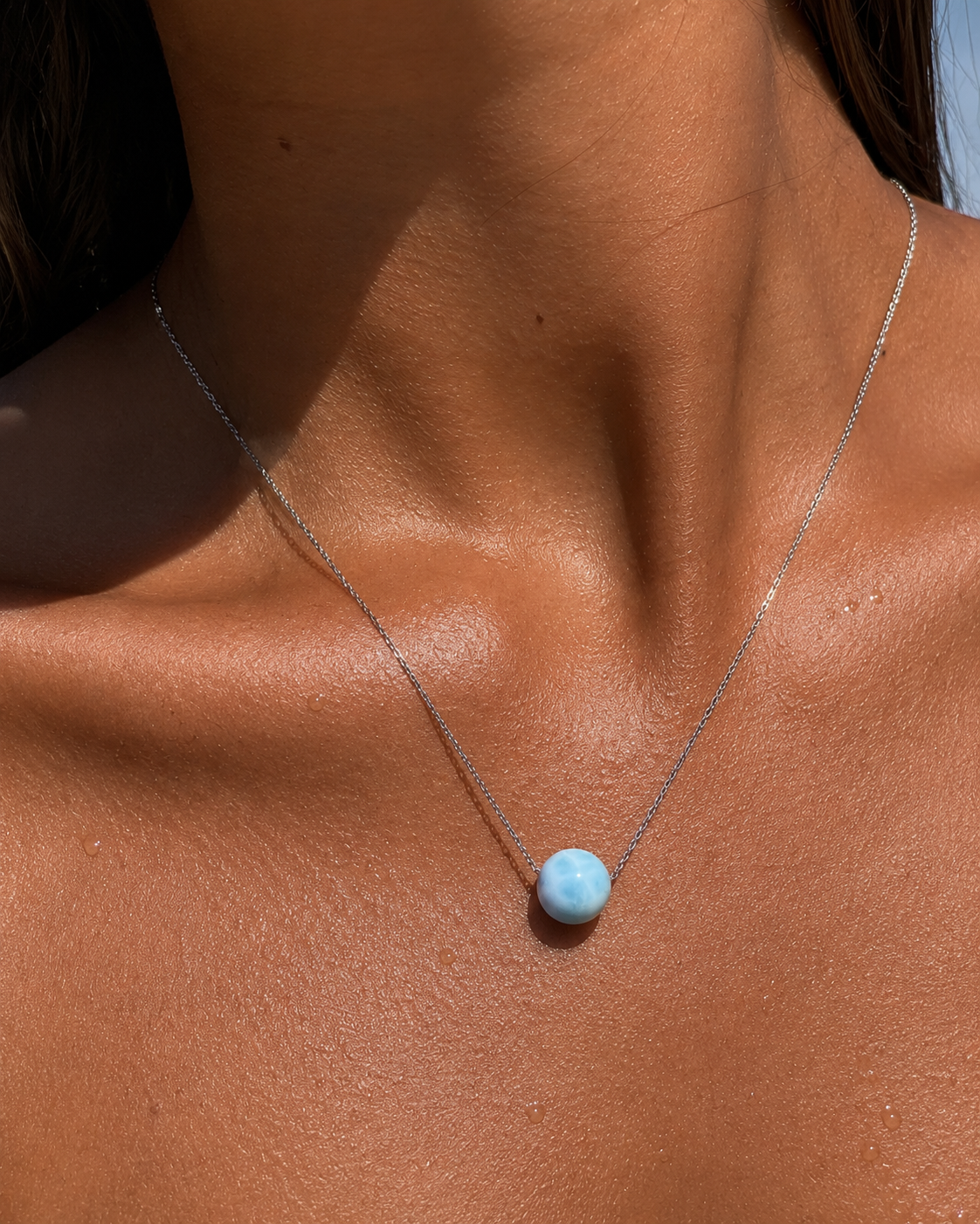NECKLACE LARIMAR BEAD