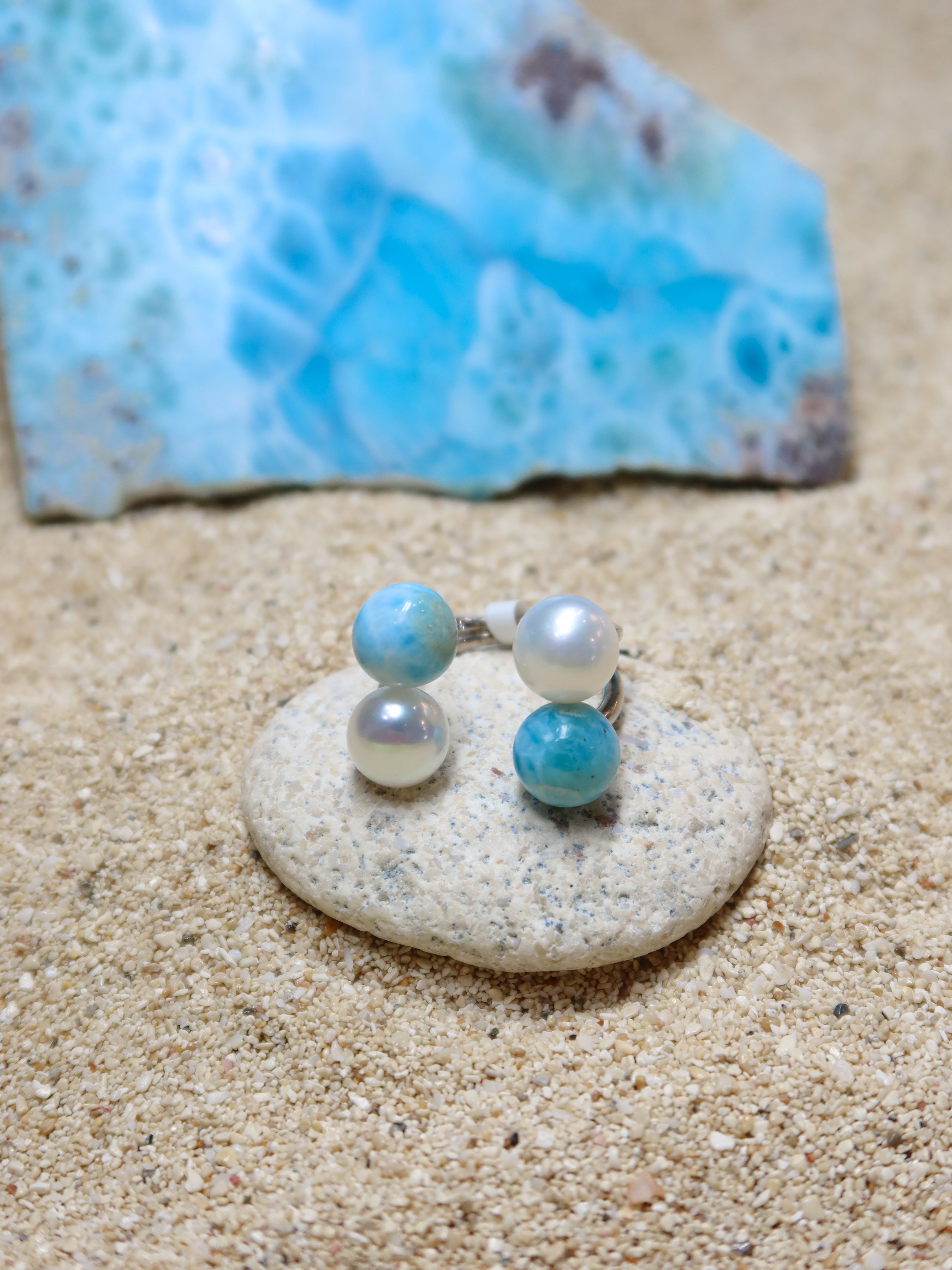 BAGUE 4 PERLES