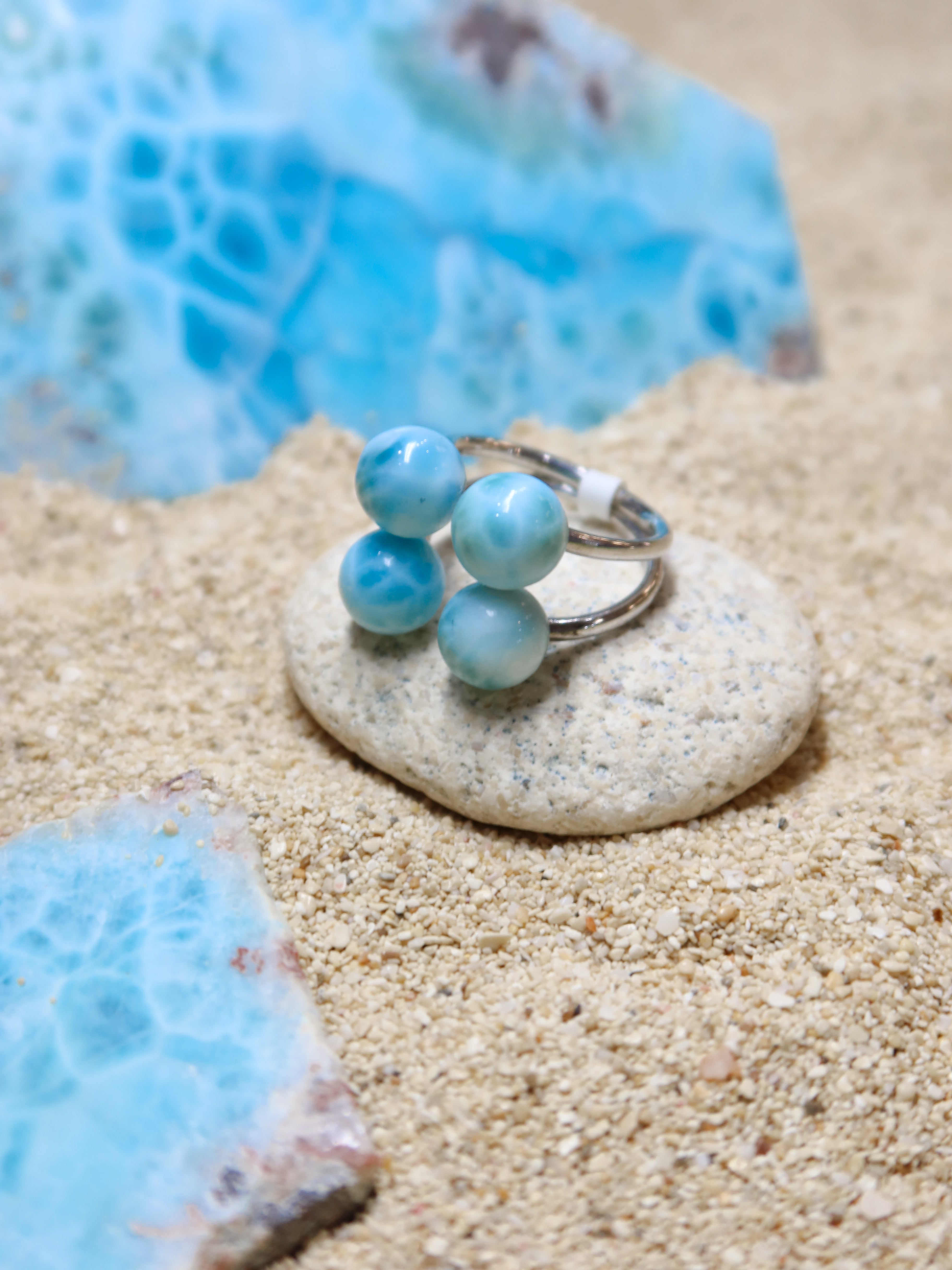 BAGUE 4 PERLES