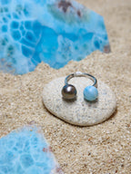 2 PEARLS RING