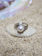 WAVE PEARL RING